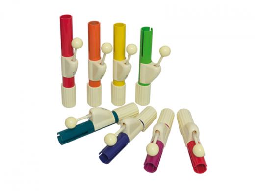 Трубчатые цветные колокольчики, 8 шт., с3-с4, в нейлоновой сумке