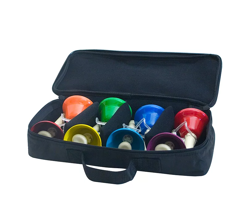 Колокольчики цветные 8 шт. (с3 – с4) в руку, в сумке